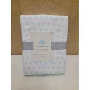 Cloud Island Crib Fitted Sheet Fully Elastic 28"x52" 100% Cotton Ditsy Flowers